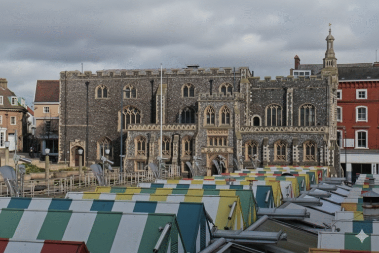 Norwich Guildhall in the Last Barista of Norwich