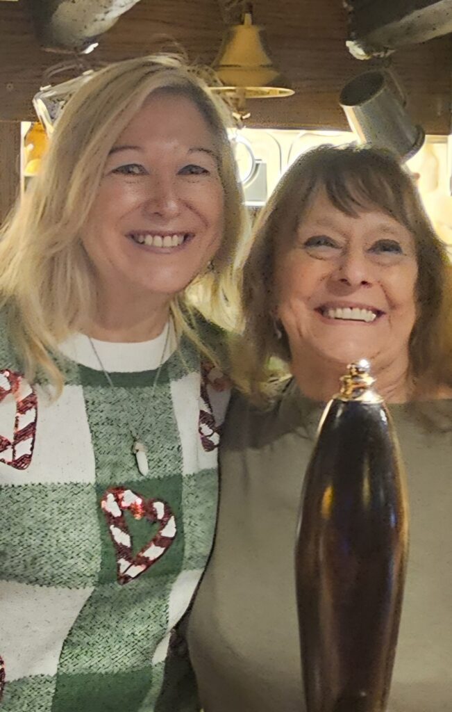 Emanuela Giangregorio and Rita McCluskey at the Adam and Eve pub norwich as featured in the Last barista of Norwich